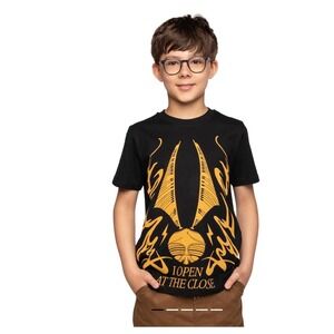 Kids Black Graphic T Shirt I Open At The Close Wizardry Design Harry Potter